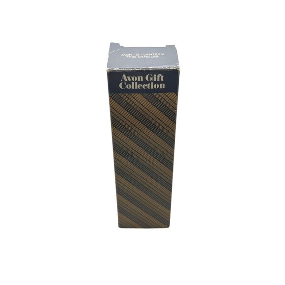 Vintage Avon Jack O Lantern Trio Pumpkin Candles Gift Collection New in Box - Picture 3 of 4
